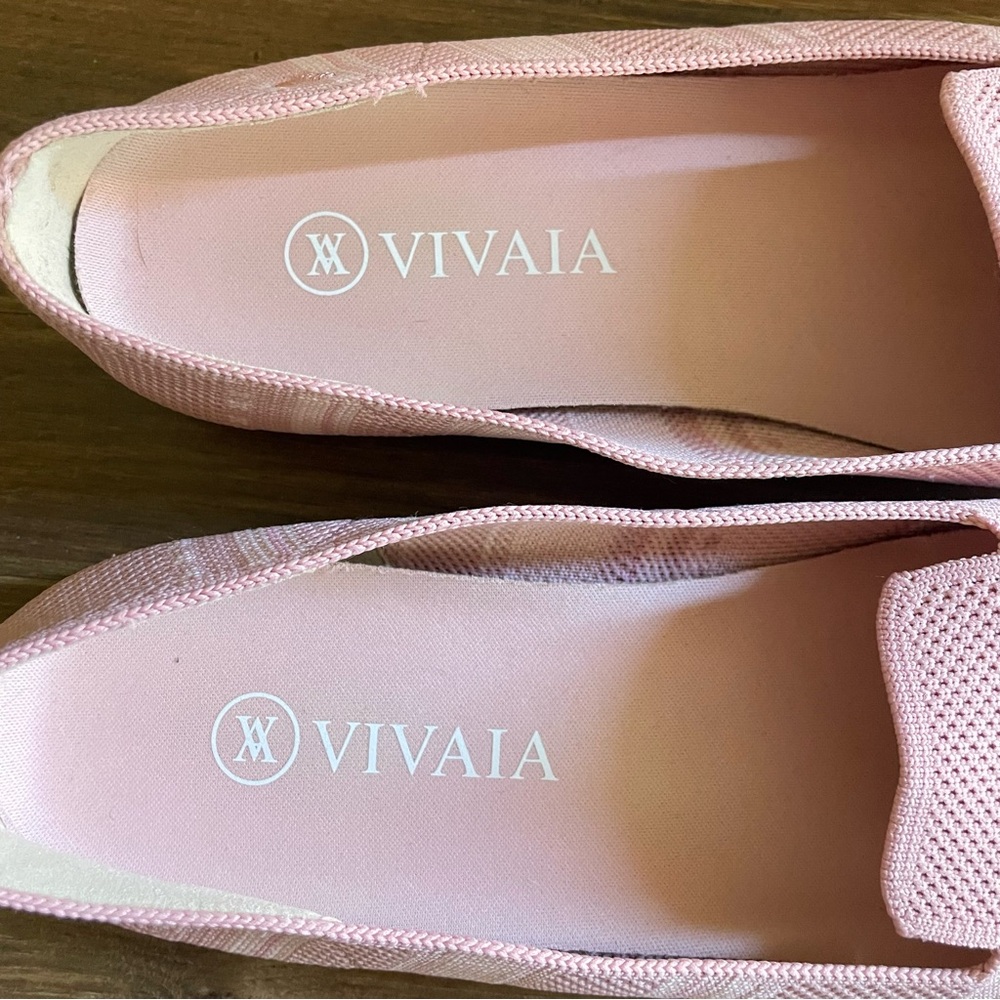 VIVAIA Pink Elly Round Toe Loafers Size 38.5 - Picture 6 of 8